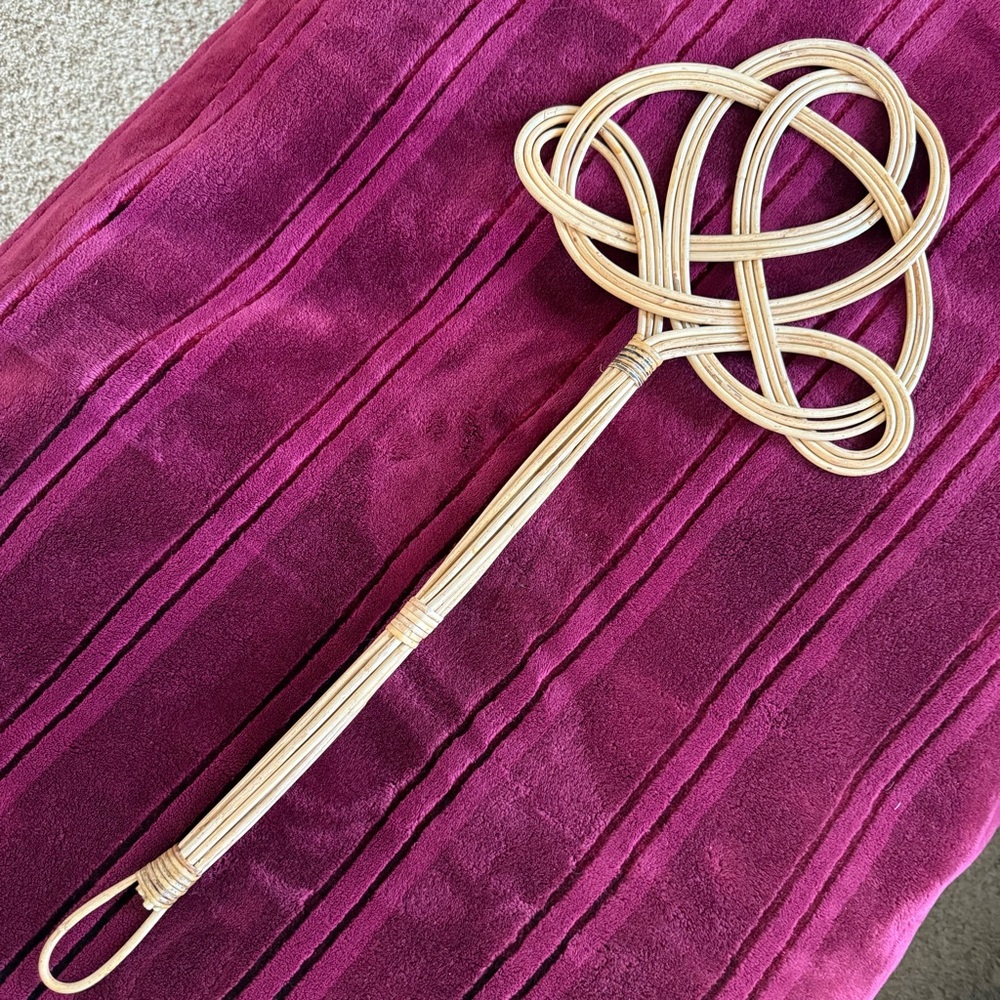 Vintage Rattan Rug Beater